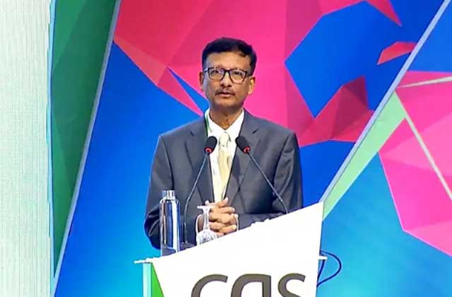 রাজধানীর একটি হোটেলে ‘বে অব বেঙ্গল কনভারসেশন ২০২৪’ (বঙ্গোপসাগর সংলাপ)-এর আয়োজনে বক্তব্য দেন পররাষ্ট্র উপদেষ্টা মো. তৌহিদ হোসেন। ছবি: সংগৃহীত 