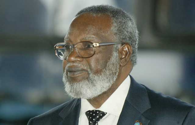 নামিবিয়ার প্রয়াত সাবেক প্রেসিডেন্ট স্যাম নজুমা। ফাইল ছবি: এএফপি