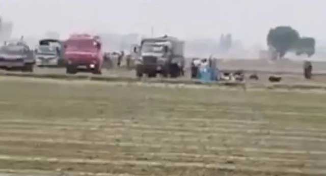 বিবিসি ভেরিভাই যে ভিডিওগুলোর সত্যতা যাচাই করেছে তার একটি থেকে পাওয়া স্ক্রিনগ্র্যাব