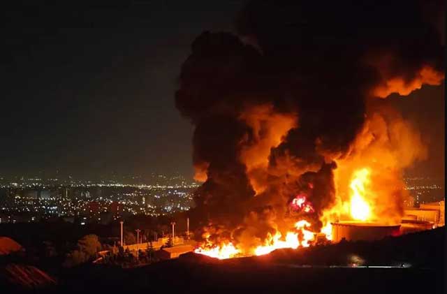 তেহরানে ইসরায়েলি হামলা। ছবি: এএফপি