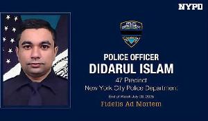 নিউইয়র্কে বন্দুক হামলায় নিহত পুলিশ কর্মকর্তা বাংলাদেশি অভিবাসী