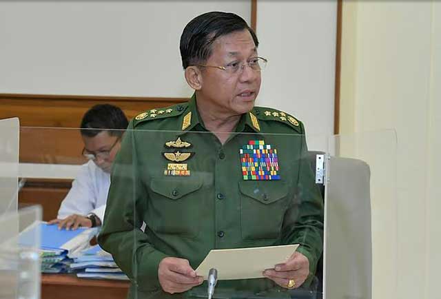 মিয়ানমারের জান্তাপ্রধান মিন অং হ্লাইং। ফাইল ছবি