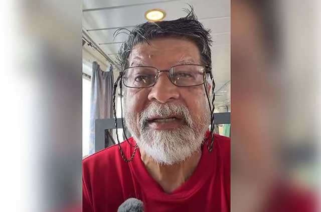 শহিদুল আলম। ছবি: ফেসবুকে দেওয়া ভিডিও বার্তা থেকে নেওয়া