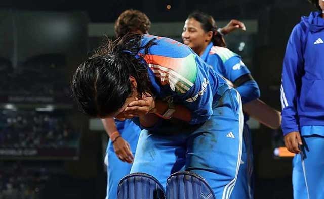 ম্যাচ জেতানোর পর জেমিমা। ছবি: এক্স