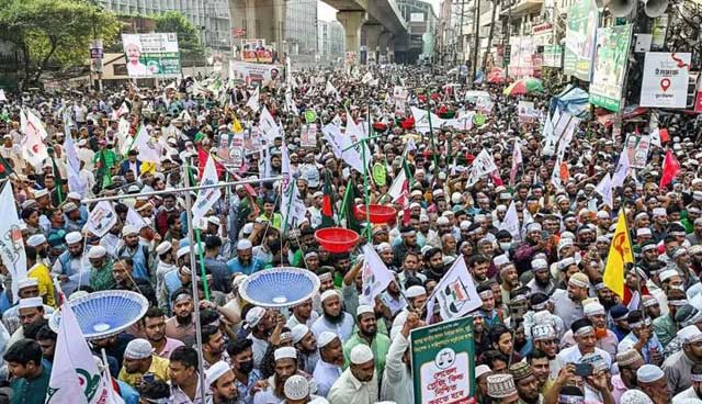 ইসলামপন্থি আটদলের সমাবেশ। ছবি: সংগৃহীত