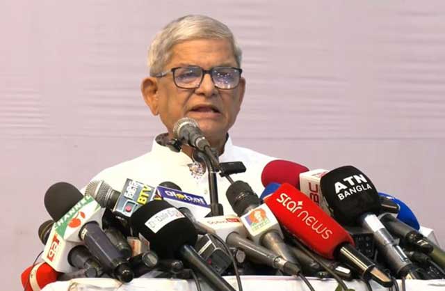 মির্জা ফখরুল ইসলাম আলমগীর। ছবি: ভিডিও থেকে নেওয়া