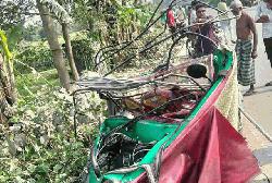 টাঙ্গাইলে বাসচাপায় অটোরিকশার চালকসহ নিহত ৩
