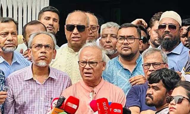 আজ মঙ্গলবার রাজধানীর নয়াপল্টনে বিএনপি ও এর সহযোগী সংগঠনগুলো যৌথভাবে এ কর্মসূচি পালন করেছে। ছবি: বাসস