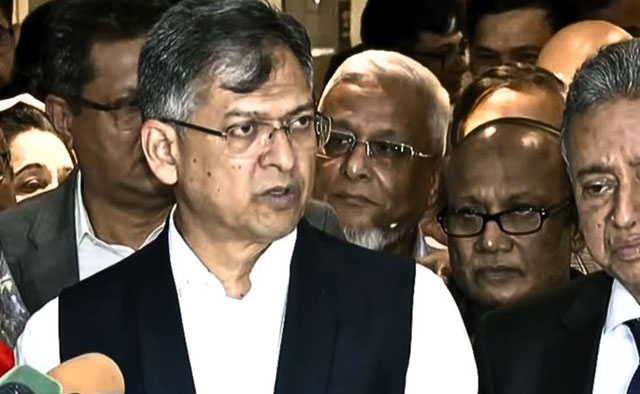 স্বরাষ্ট্রমন্ত্রী সালাহউদ্দিন আহমদ। ছবি: ভিডিও থেকে নেওয়া