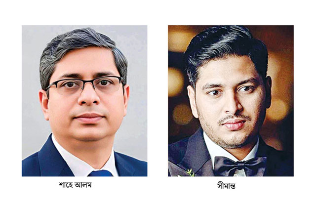 মীর শাহে আলম ও তার ছেলে। ছবি: সংগৃহীত