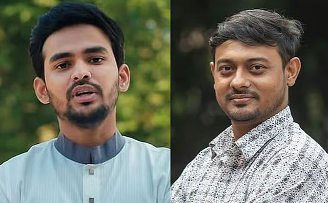 আসিফ মাহমুদ সজীব ভুঁইয়া ও নাসীরুদ্দীন পাটওয়ারী। ফাইল ছবি
