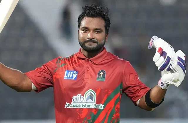  শেষ ওভারে ২৭ রান তুলে বরিশালকে জিতিয়েছেন সালমান হোসেন। ছাব: বিসিবি