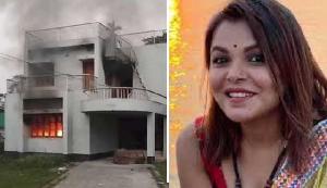 মেহের আফরোজ শাওনের গ্রামের বাড়িতে অগ্নিসংযোগ