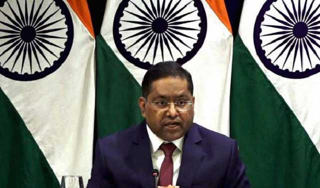 ভারতের পররাষ্ট্র মন্ত্রণালয়ের মুখপাত্র রণধীর জয়সওয়াল। ছবি: সংগৃহীত