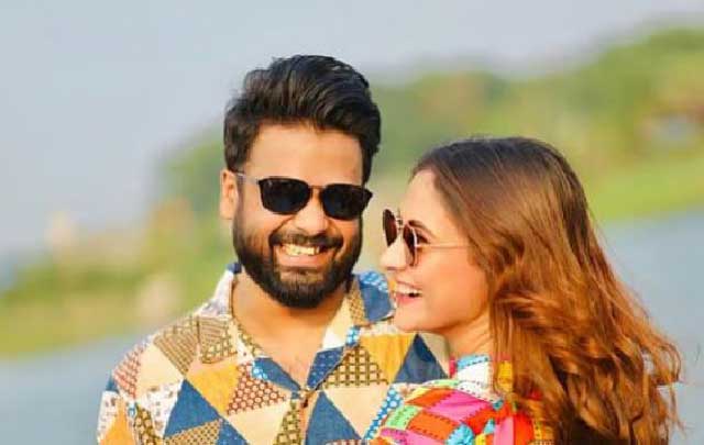 মেহজাবীন চৌধুরী ও আদনান আল রাজীব। ছবি: সংগৃহীত