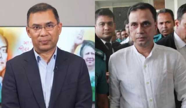 তারেক রহমান ও গিয়াস উদ্দিন আল মামুন। ছবি: সংগৃহীত