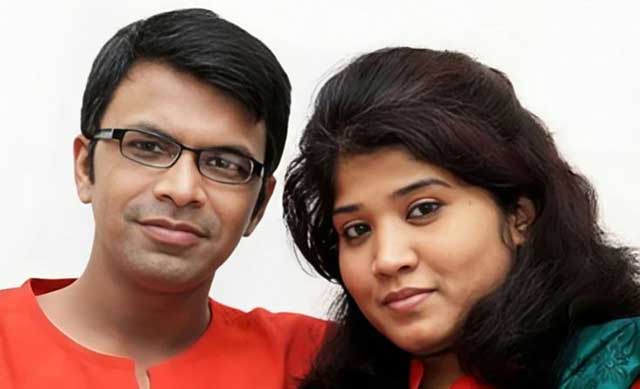 সাংবাদিক দম্পতি সাগর সরওয়ার ও মেহেরুন রুনি । ছবি : সংগৃহীত