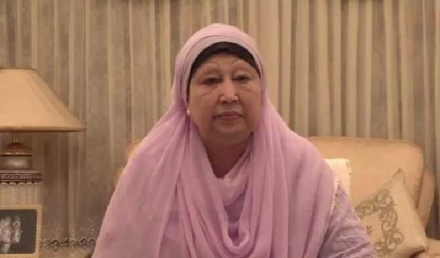 বৃহস্পতিবার রাজধানীতে আয়োজিত আলোচনা সভায় ভার্চুয়ালি যুক্ত হয়ে প্রধান অতিথির বক্তব্য দেন বিএনপির চেয়ারপার্সন বেগম খালেদা জিয়া। ছবি: ভিডিও থেকে নেয়া