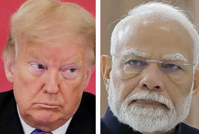 ডোনাল্ড ট্রাম্প ও নরেন্দ্র মোদি । ফাইল ছবি