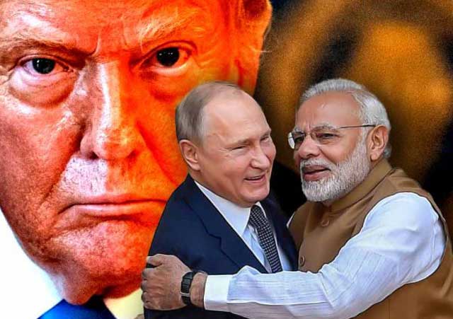 ডোনাল্ড ট্রাম্প,ভ্লাদিমির পুতিন এবং নরেন্দ্র মোদি।  ফাইল ছবি