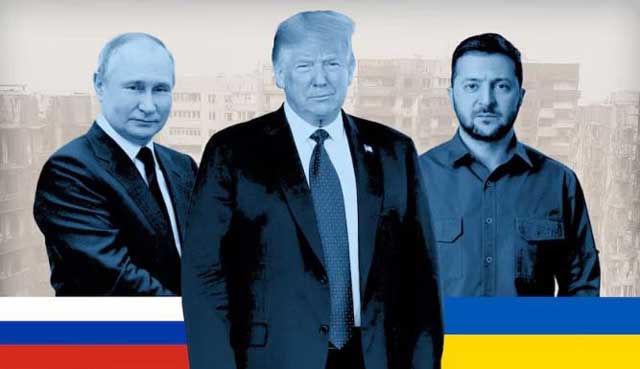 ট্রাম্প, পুতিন ও জেলেনস্কি। ছবি: সংগৃহীত